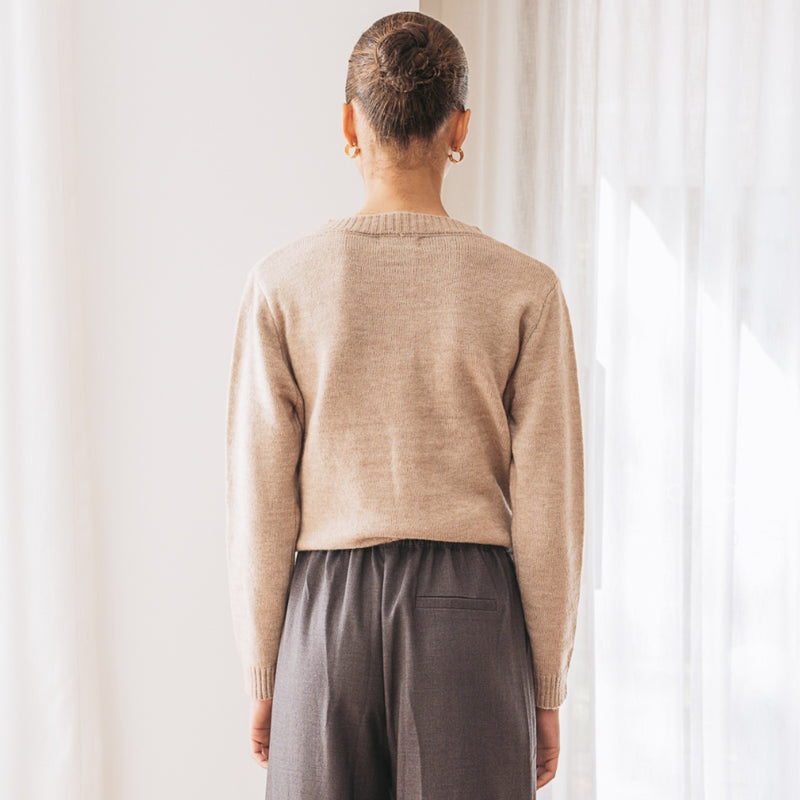 Back view of the cardigan.
