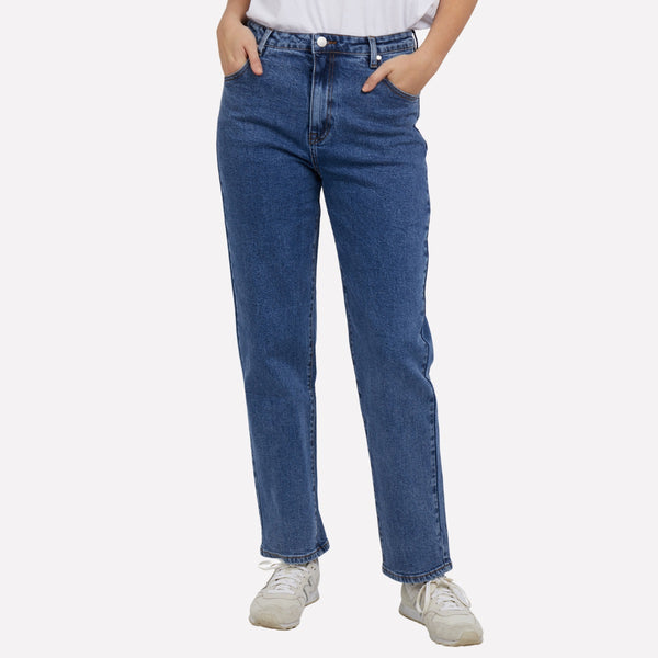 Enmore Wide Leg Jeans (Mid Blue)