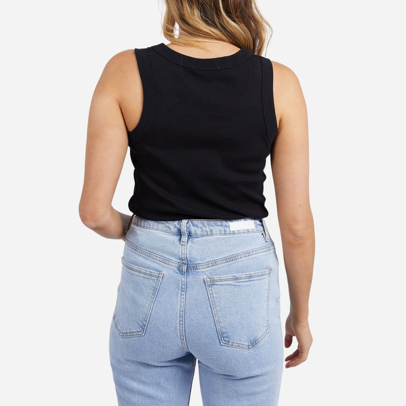 Foxwood Esme Rib Tank (Black)