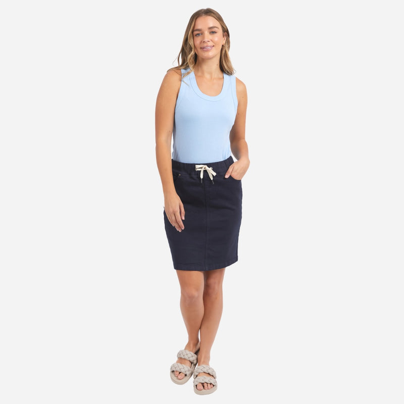 This light blue singlet top can be paired with a skirt or your fave denim.