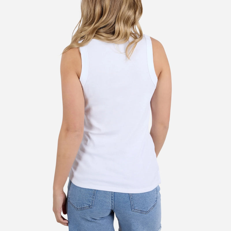 Foxwood Esme Rib Tank (White)