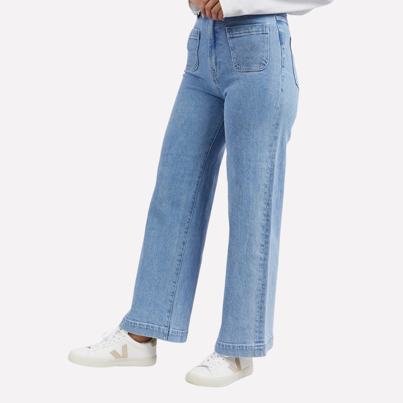 Sarah Wide Leg Jeans (Light Blue)