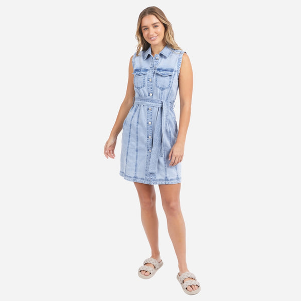 Foxwood Talbert Denim Dress (Light Blue)