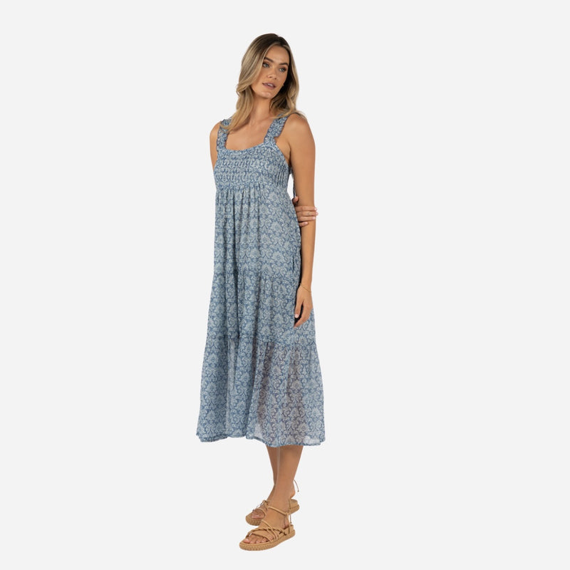 Humidity Vacay Aries Dress (Blue)