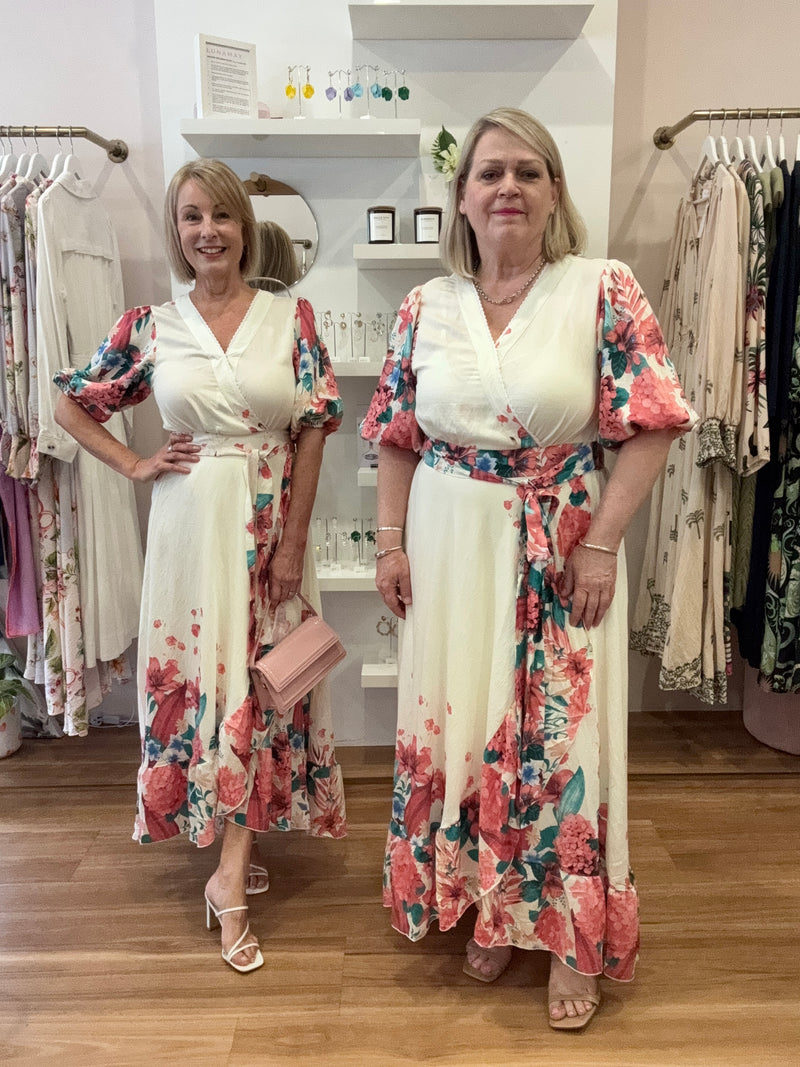 Amika Wrap Dress (Floral)