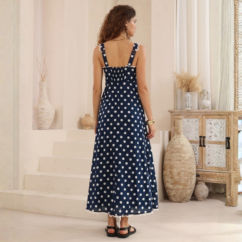 Full length view of the back of the dress.