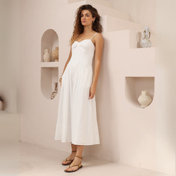 Delani Maxi Dress (White)