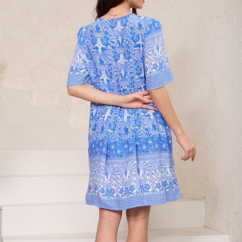 Edwina Dress (Blue)