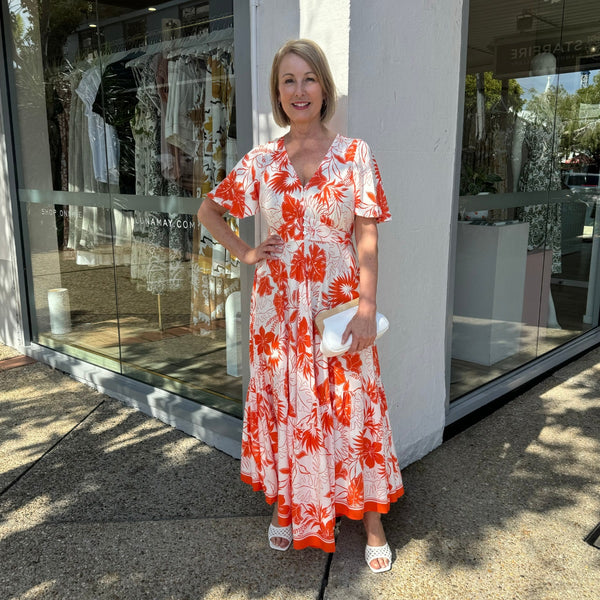 Jenae Maxi Dress (Orange)