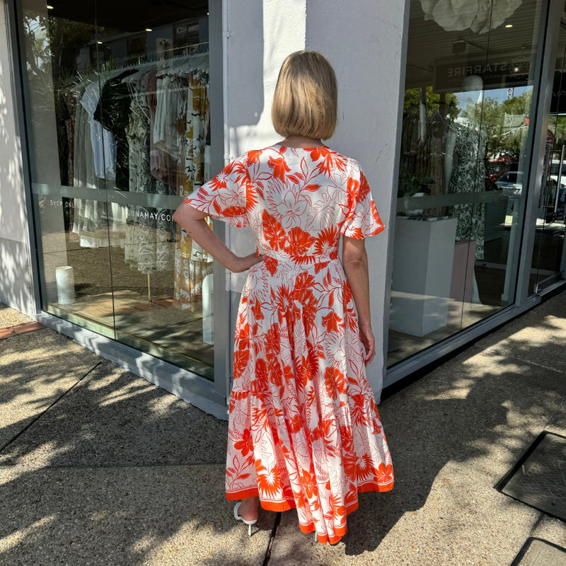 Jenae Maxi Dress (Orange)