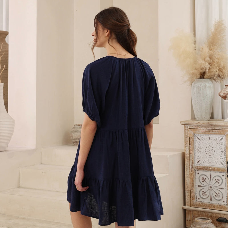 Sariyah Dress (Navy)