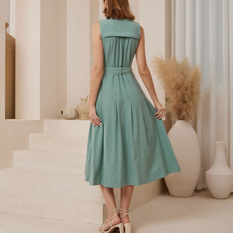 Sheridan Midi Dress (Sage)