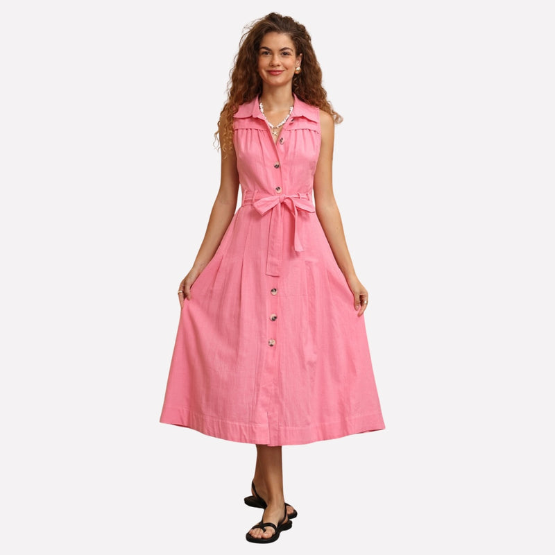 Sheridan Midi Dress (Pink)