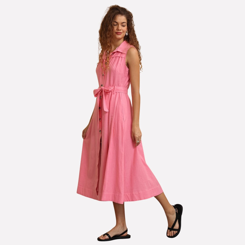 Sheridan Midi Dress (Pink)