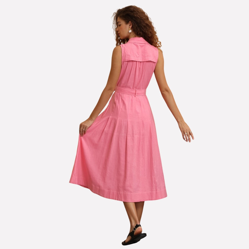 Sheridan Midi Dress (Pink)