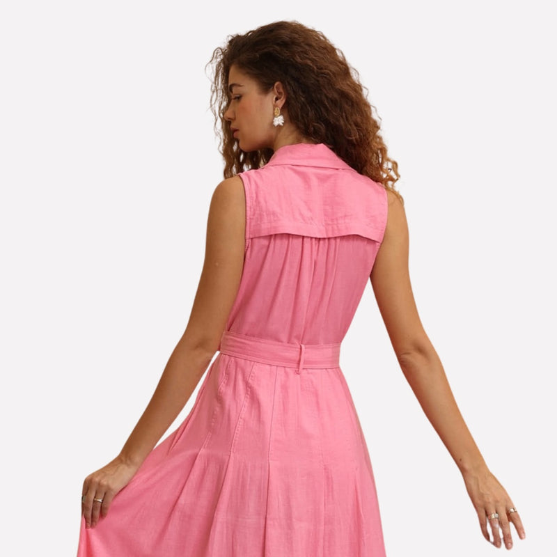 Sheridan Midi Dress (Pink)
