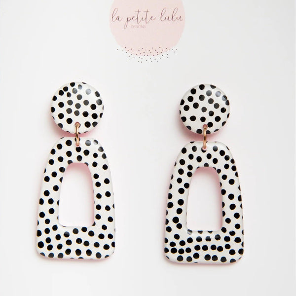 Seeing Spots Arch Dangle Earrings by La Petite Lulu Designs