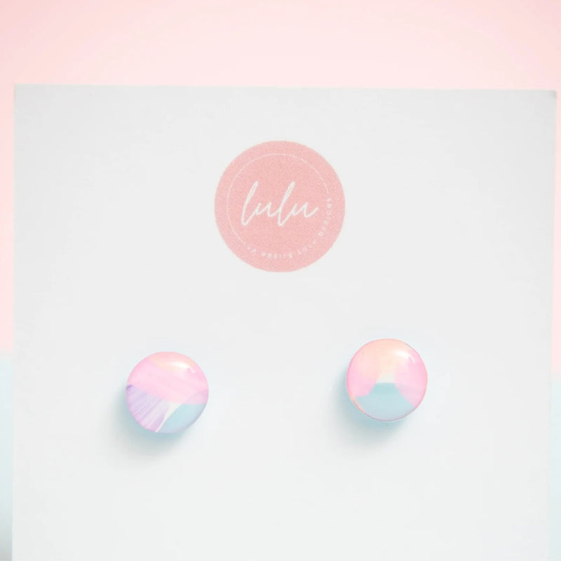 Candy Crush Petite Resin Stud Earrings by La Petite Lulu Designs