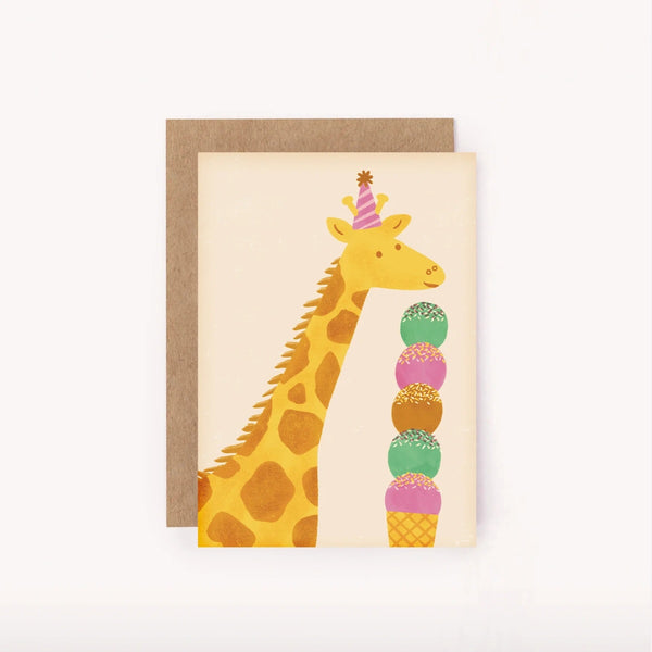 Giraffe Mini Greeting Card
