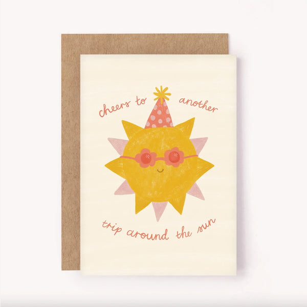 Trip Around the Sun Birthday Card