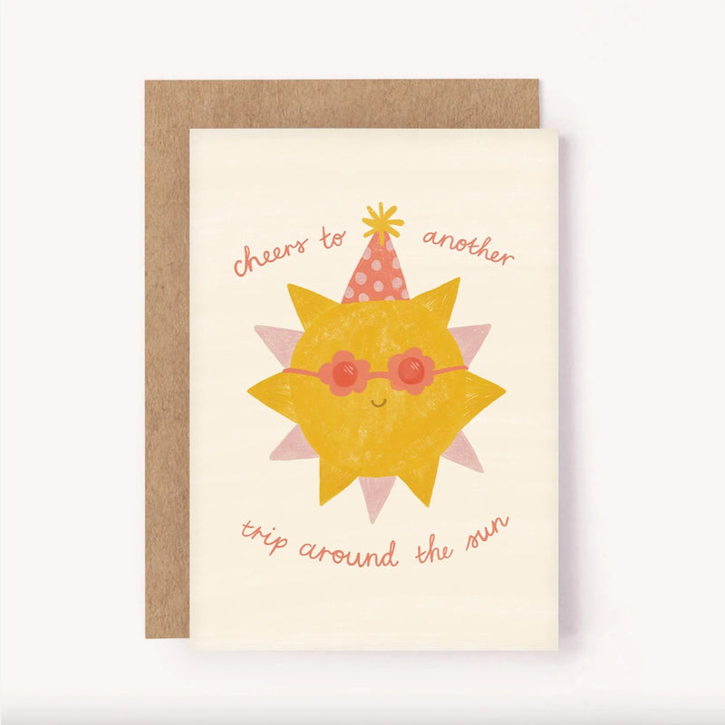 Trip Around the Sun Birthday Card