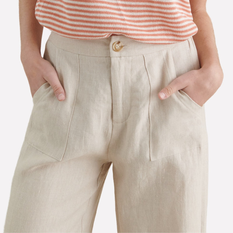 Jude Linen Pants (Stone)