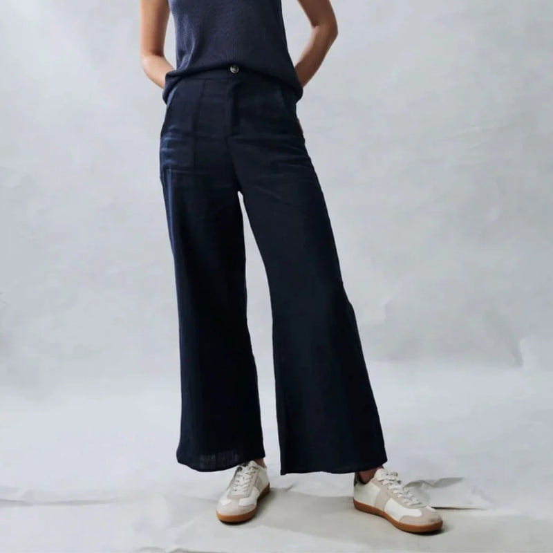 Jude Linen Pants (Navy)