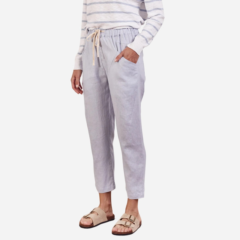 Luxe Linen Pants (Chambray Blue)