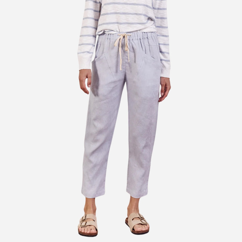 Luxe Linen Pants (Chambray Blue)