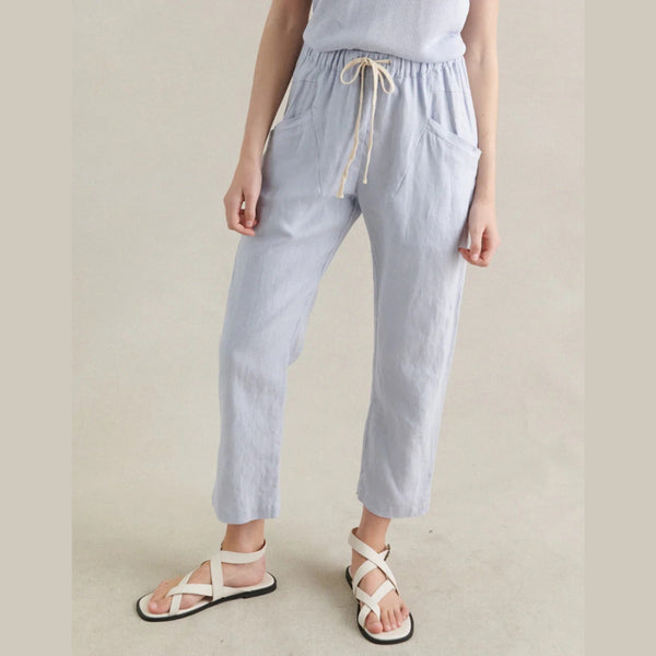 Luxe Linen Pants (Chambray Blue)