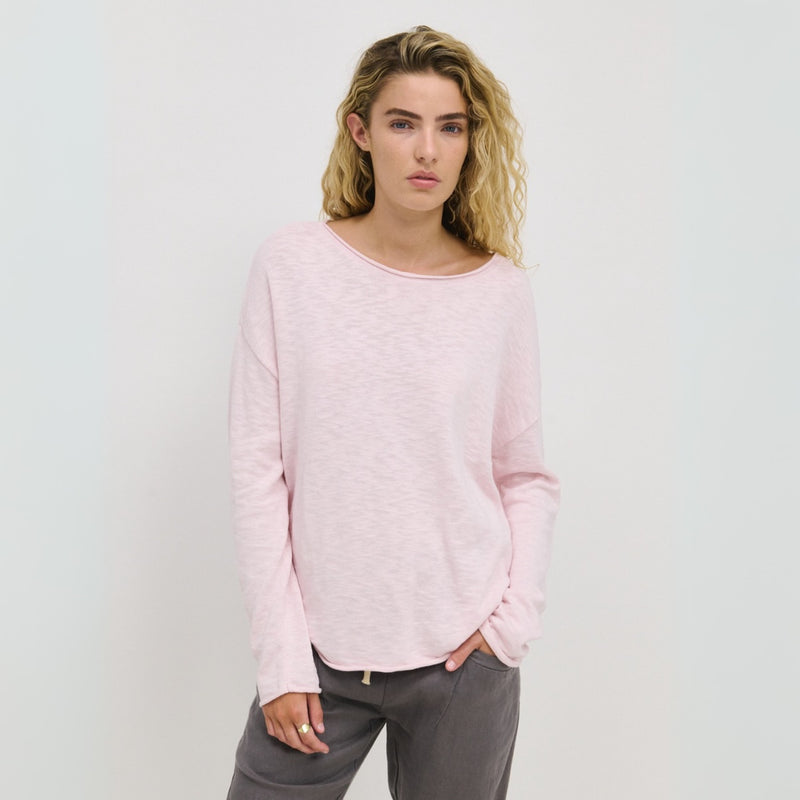 Nellie Knit Top in Pink.