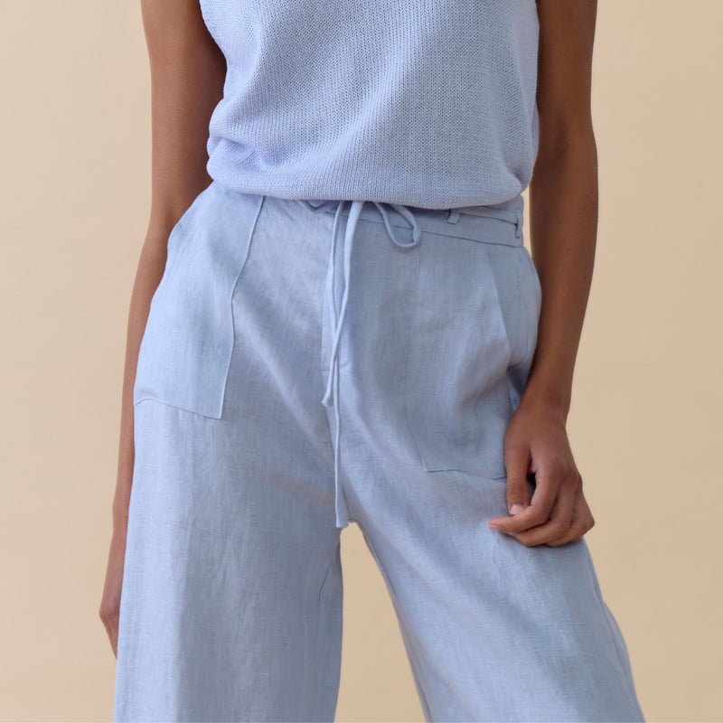 Remy Linen Pants (Blue)