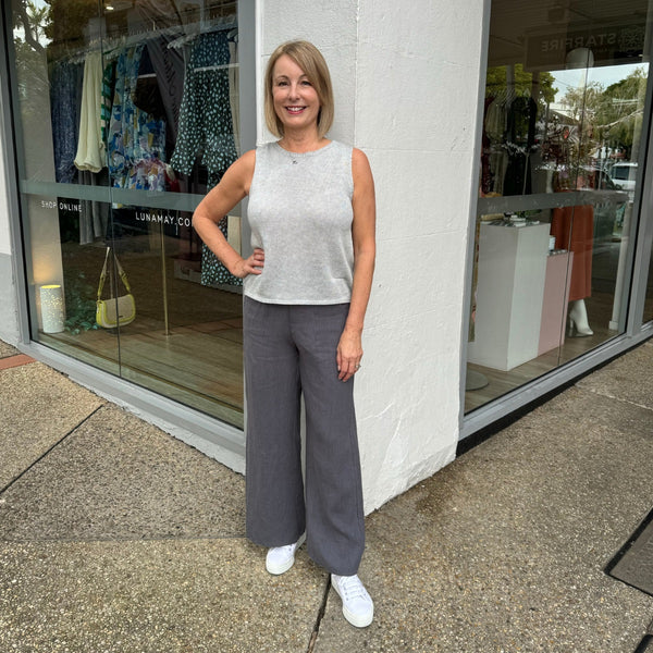 The tank can be worn with our Jude Linen Pants