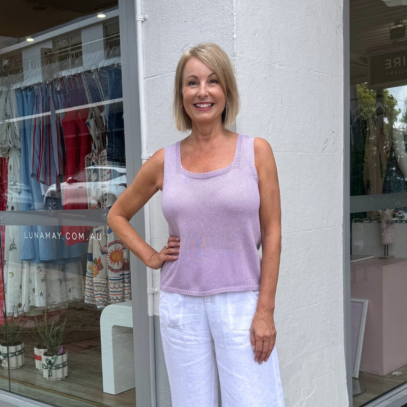 Square Neck Tank (Lilac)