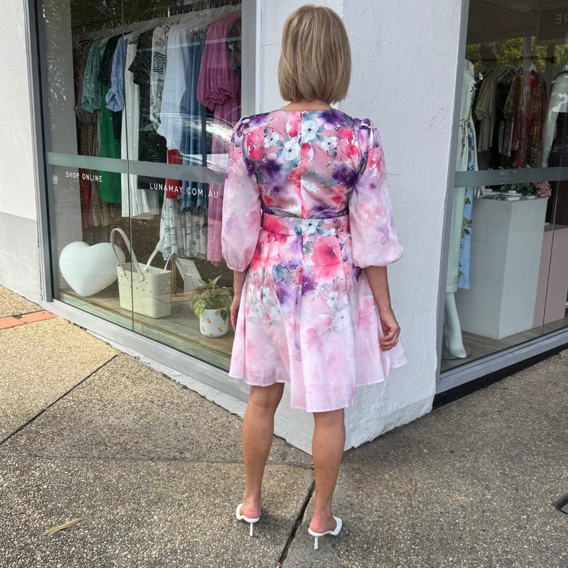 Full length back view of the dress