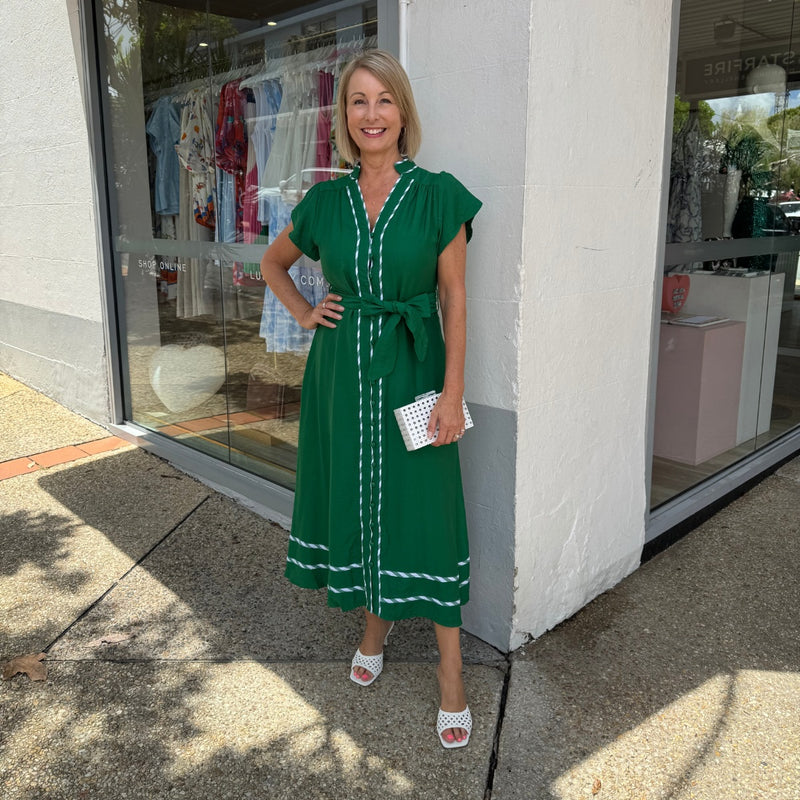 Kacey Midi Dress (Green)