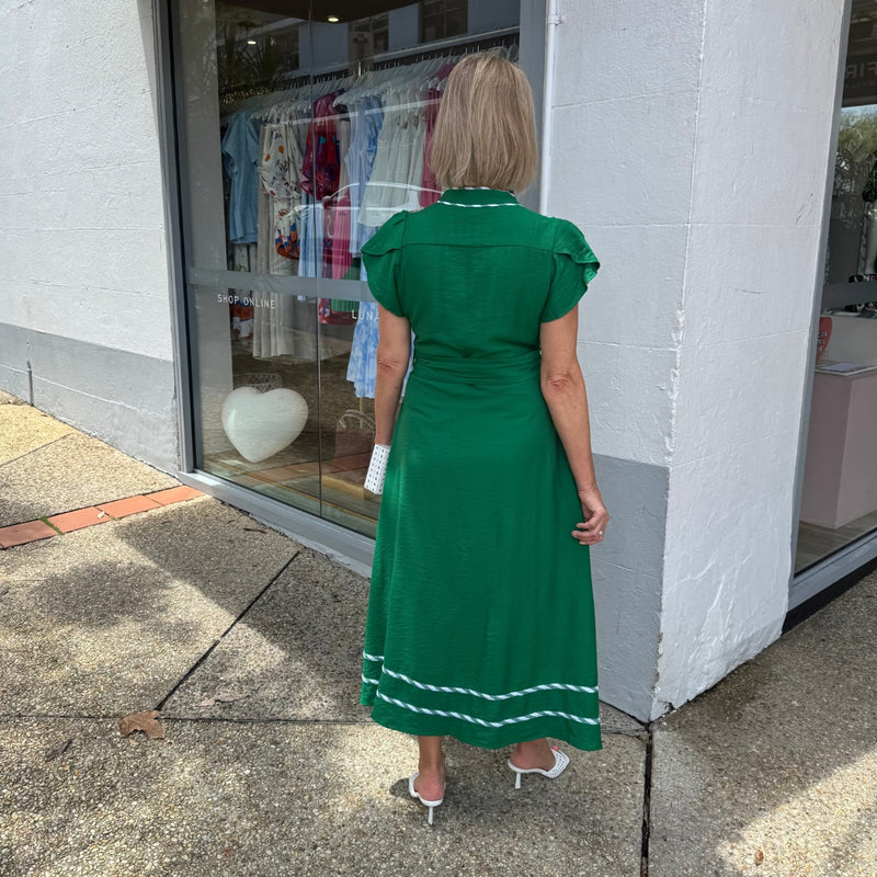 Kacey Midi Dress (Green)