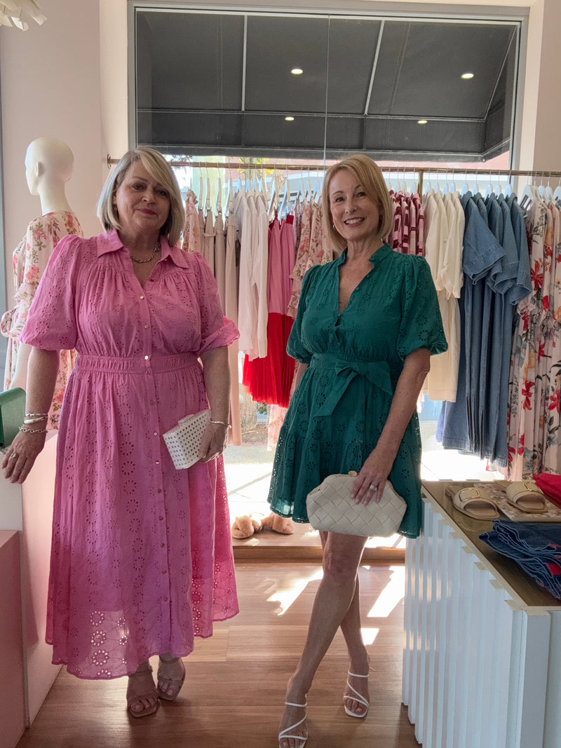 Jill (left) wearing the dress in a Size 16 - is typically a Size 14-16 ad is 170cm. tall.