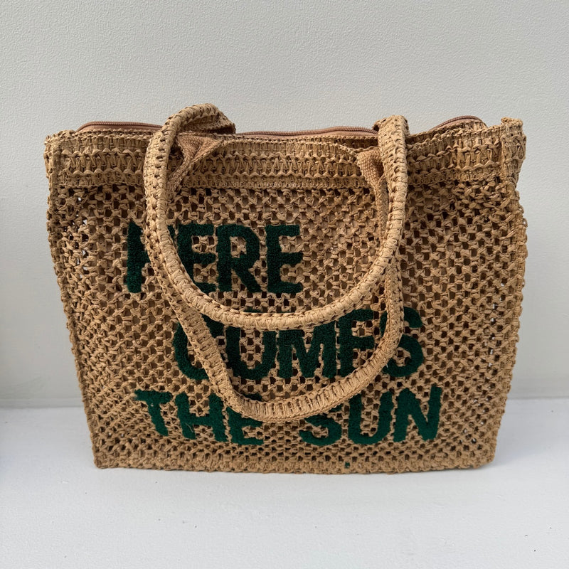 Here Comes The Sun Tote Bag (Camel)