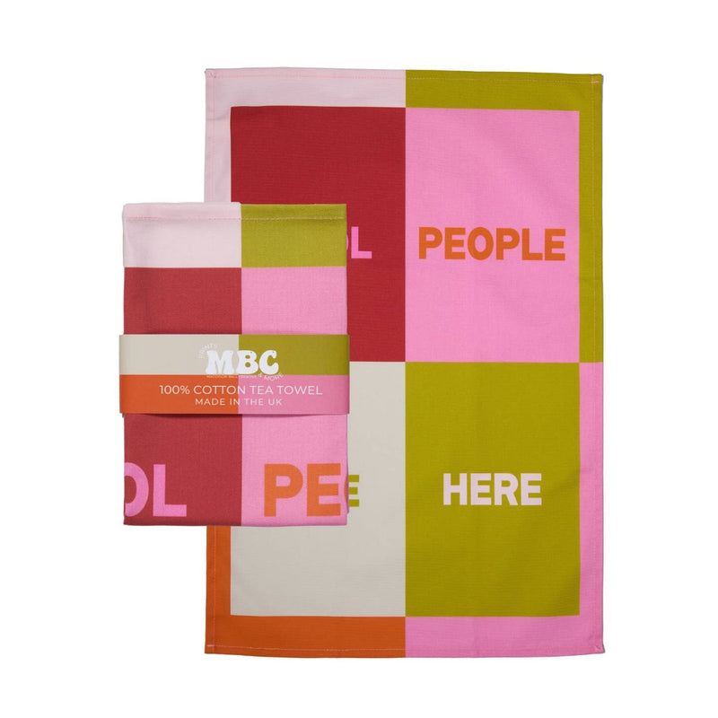 Cool People Live Here Tea Towel