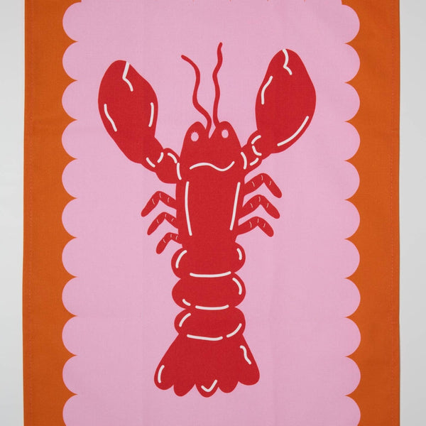 Lobster Scallop Tea Towel