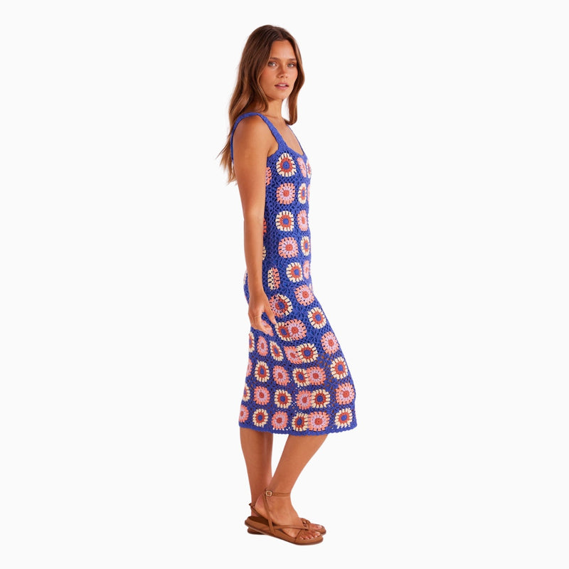 Side view of our Betsy Crochet Dress