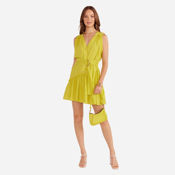 Mariposa Dress in a fab Chartreuse  colour.