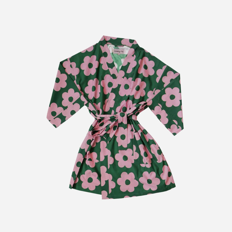 Mosey Me Cotton Flowerbed Short Robe