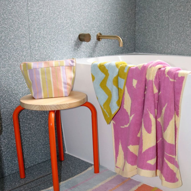 Mosey Me Miami Stripe Cosmetic Case