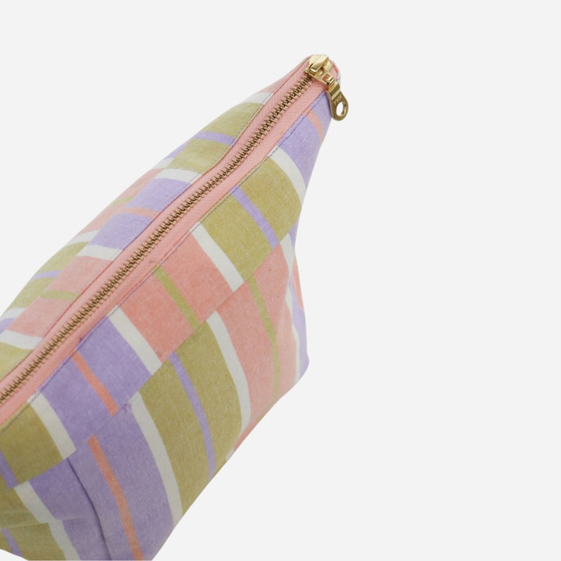 Mosey Me Miami Stripe Cosmetic Case