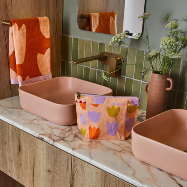 Tulip Fields Cosmetic Case by Mosey Me