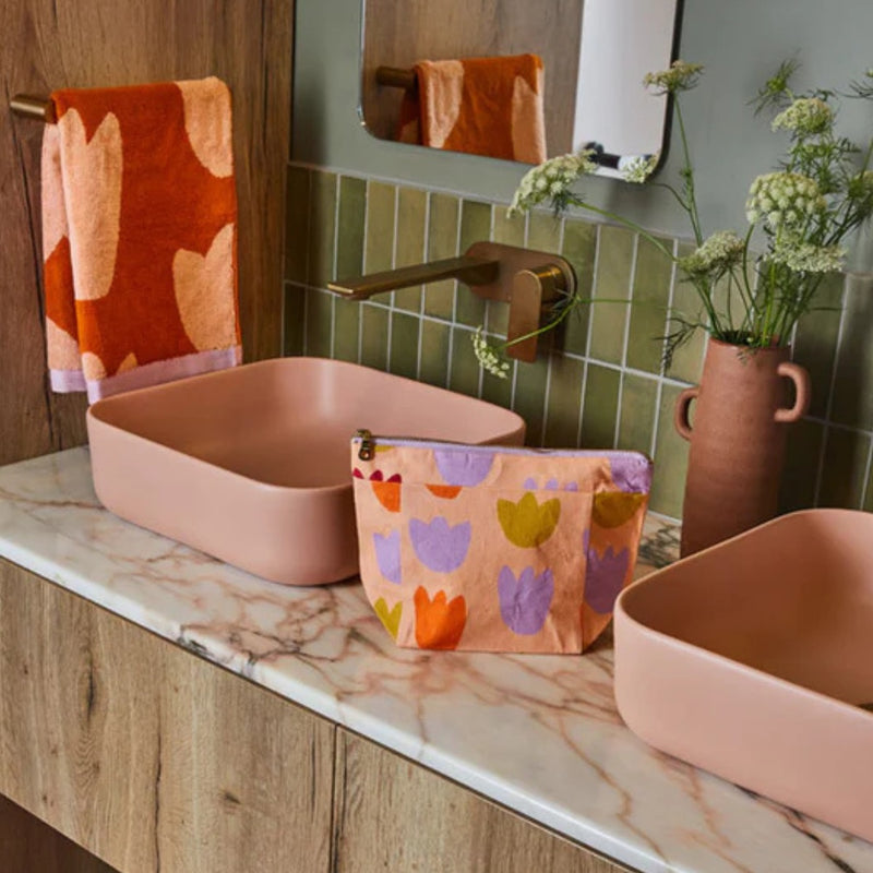 Tulip Fields Cosmetic Case by Mosey Me