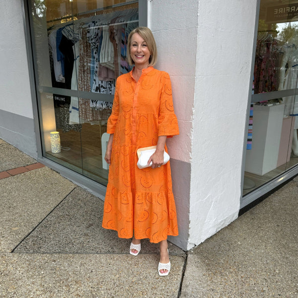 Boheme Lace Dress (Orange)