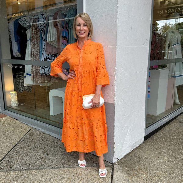 Boheme Lace Dress (Orange)